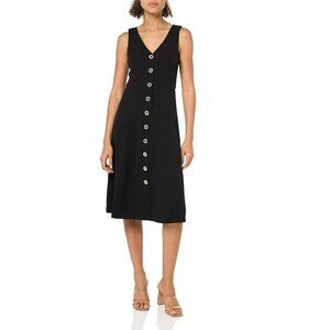 NEW Tommy Hilfiger Women's Scuba Fit and Flare Midi Dress Navy Blue Size 12 $119